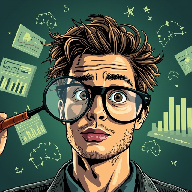 Illustrated portrait of Nerd Bro